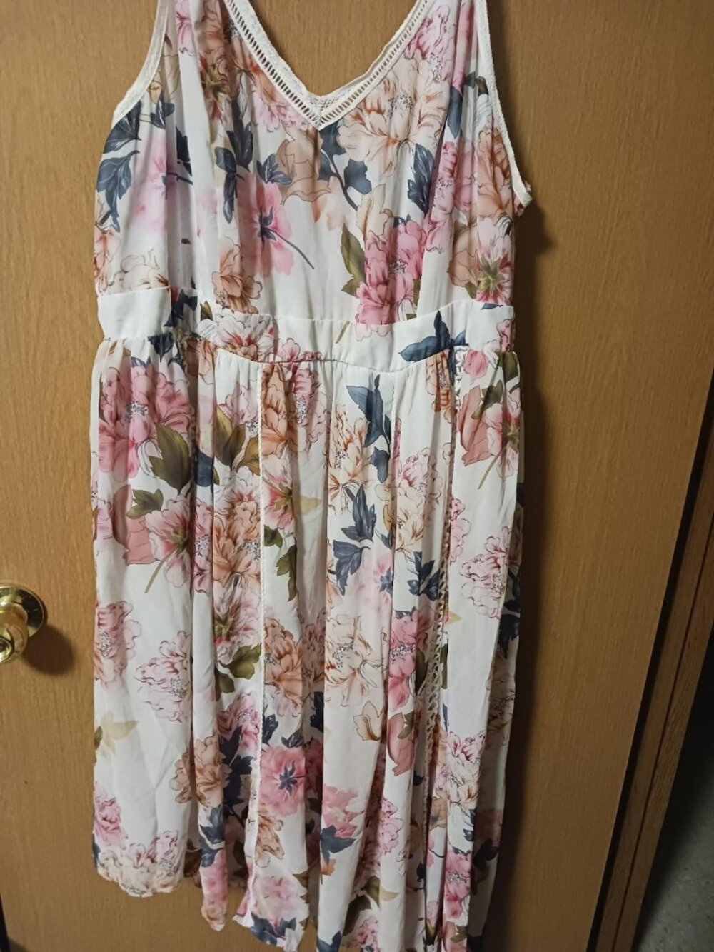 Floral high low side dress